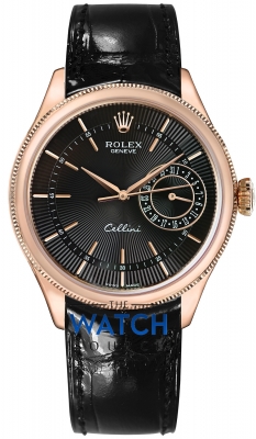 Buy this new Rolex Cellini Date 39mm 50515 Black mens watch for the discount price of £16,874.00. UK Retailer.